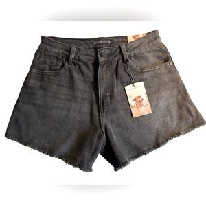 Sincerely Jules Super High Rise Black Denim Shorts - Size 5/27